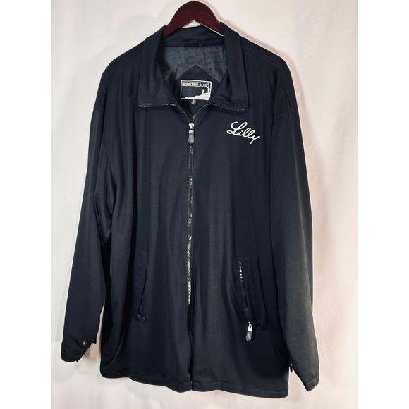 Mountain Club Other - Mountain‎ Club Mens Black Full Zip Jacket Lilly Embroidered XL Outdoor Outerwear